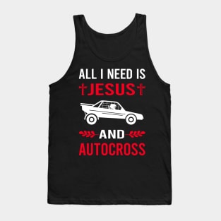 I Need Jesus And Autocross Tank Top